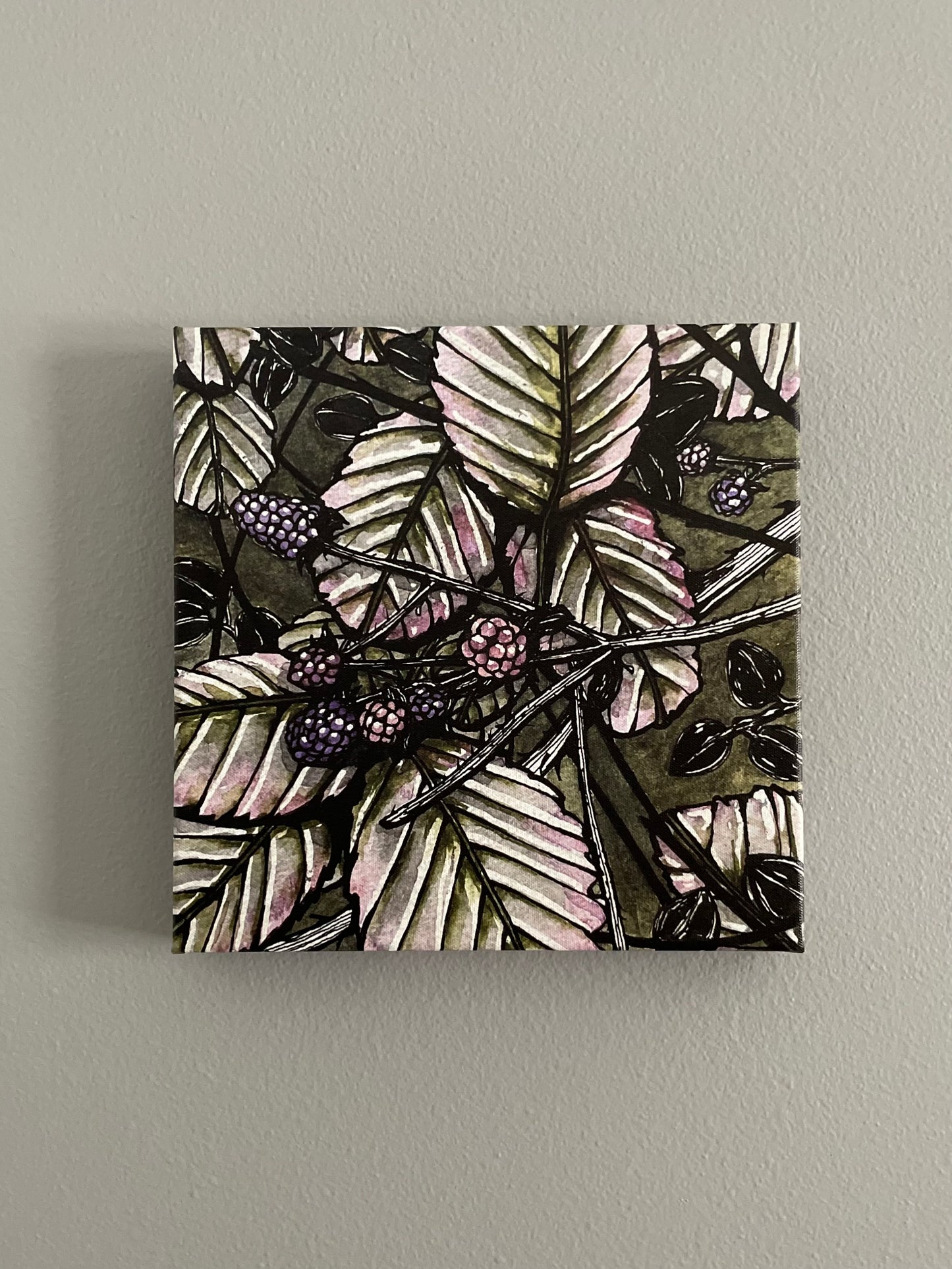 Wild Berries Print On Canvas