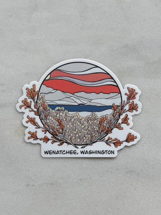 Wenatchee Washington Large Vinyl Sticker