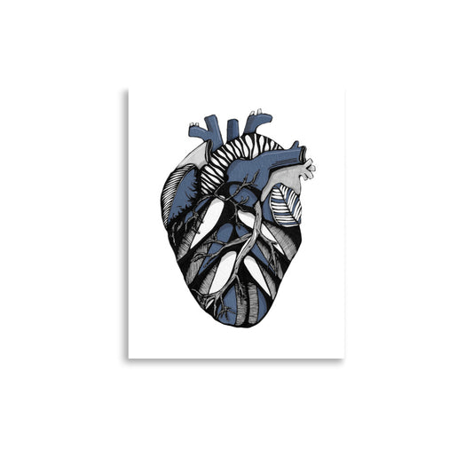 Anatomical Nature Heart Print