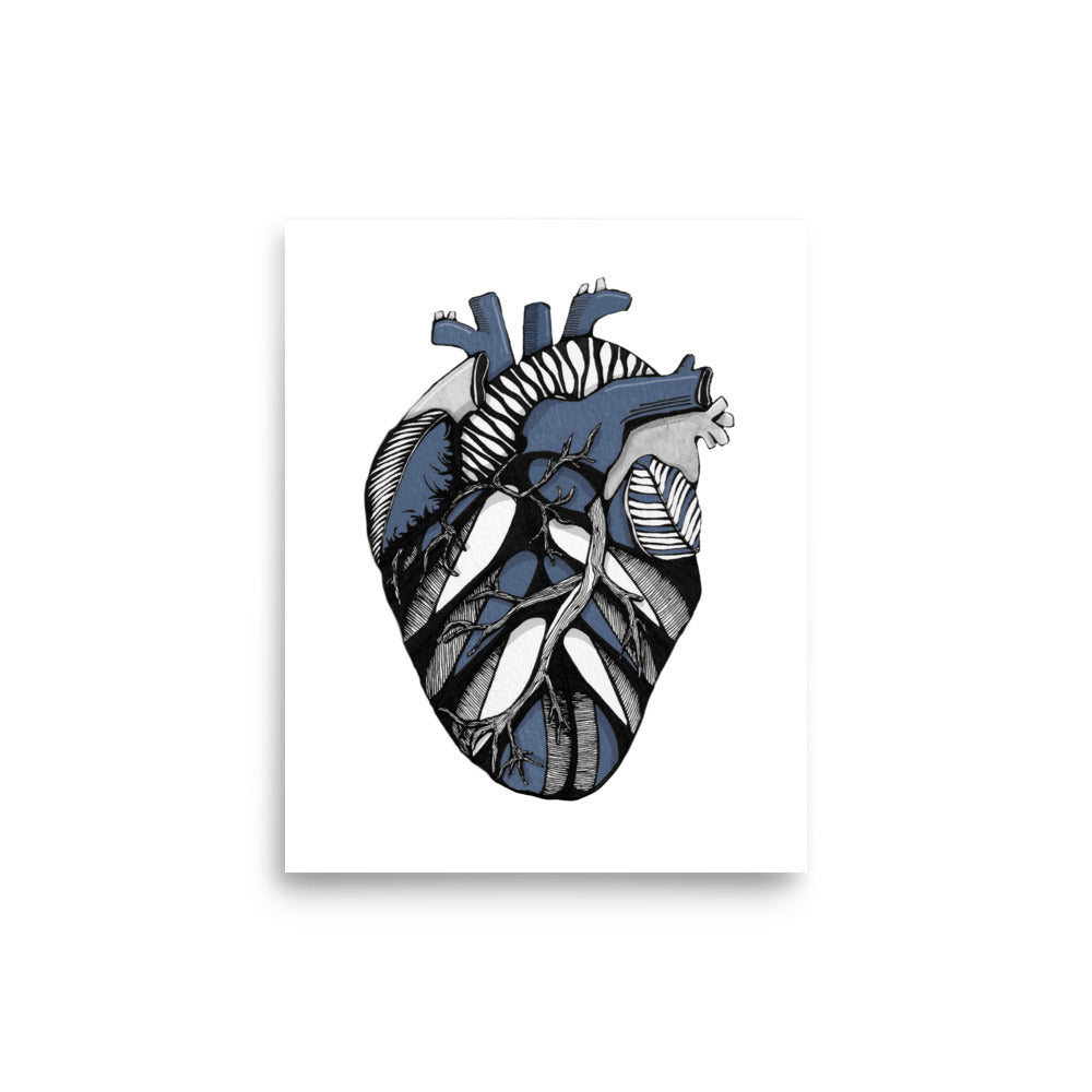 Anatomical Nature Heart Print