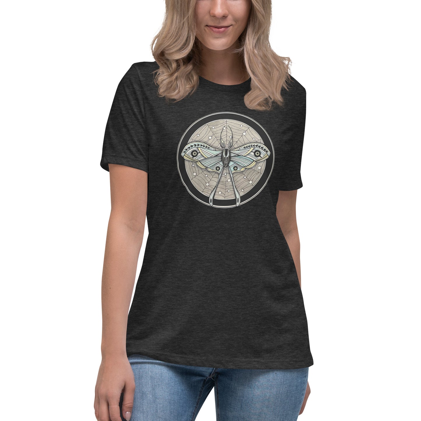 Women's Blue Moth Relaxed T-Shirt