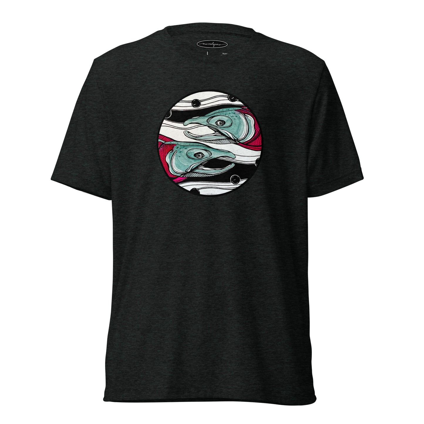 The Travelers Salmon Fish Short Sleeve T-Shirt