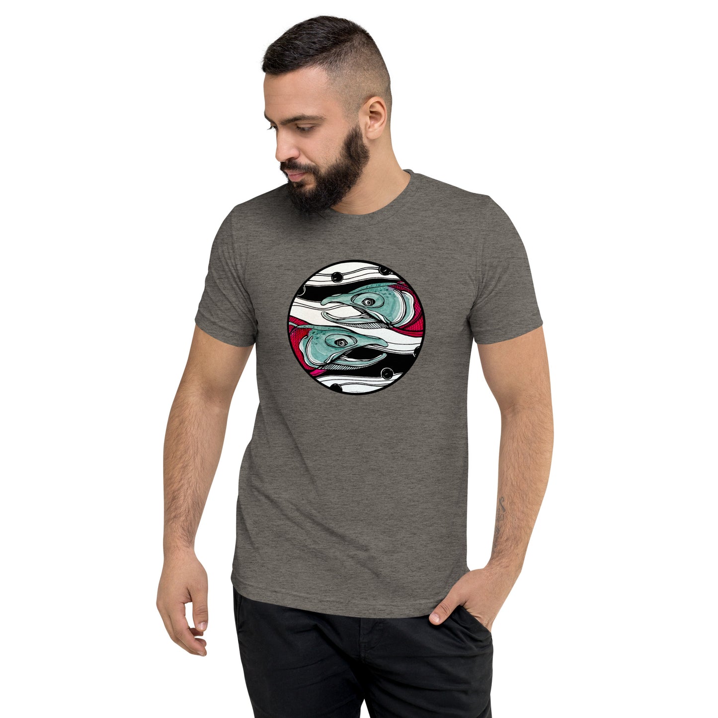 The Travelers Salmon Fish Short Sleeve T-Shirt