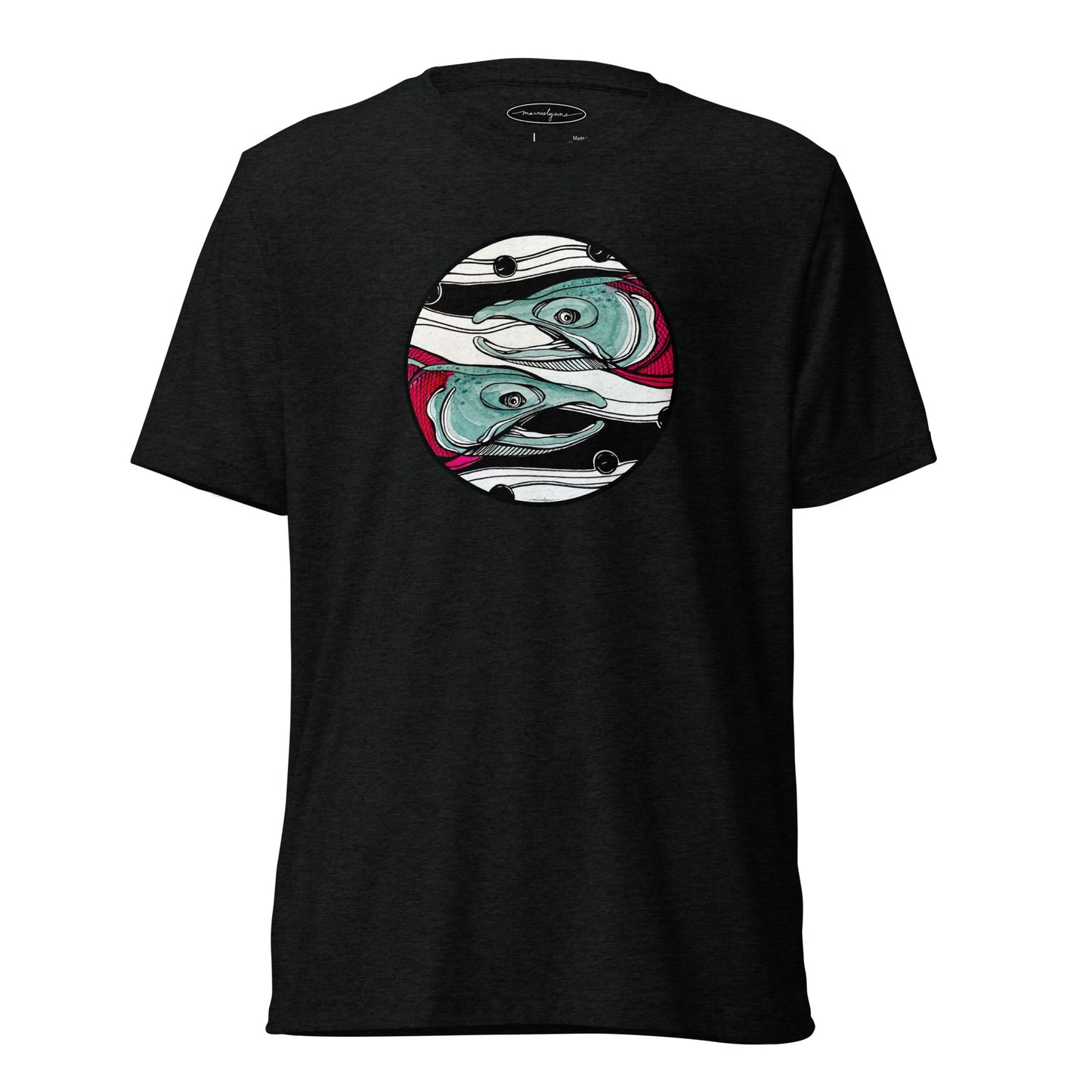 The Travelers Salmon Fish Short Sleeve T-Shirt